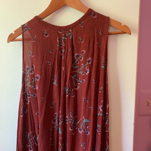 Red floral Free People dress / top XS - Picture 8 of 10